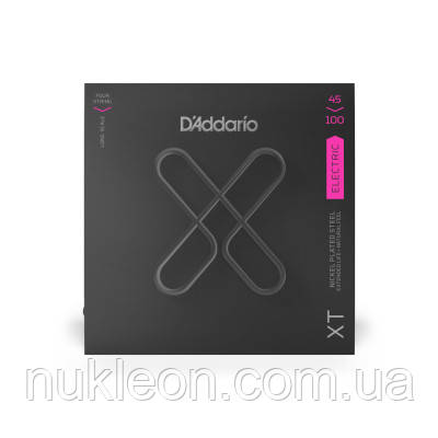 Популярний! Струни для гітари D&apos;Addario XT Bass Nickel Plated Steel Regular Light (45-100) (XTB45100) - Краща якість тільки