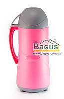 Термос 1,8 л пластиковий зі скляною колбою РОЗОВИЙ STENSON DB118SX-4