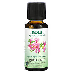 Олія герані органічна Now Foods Organic Geranium Oil 30 мл