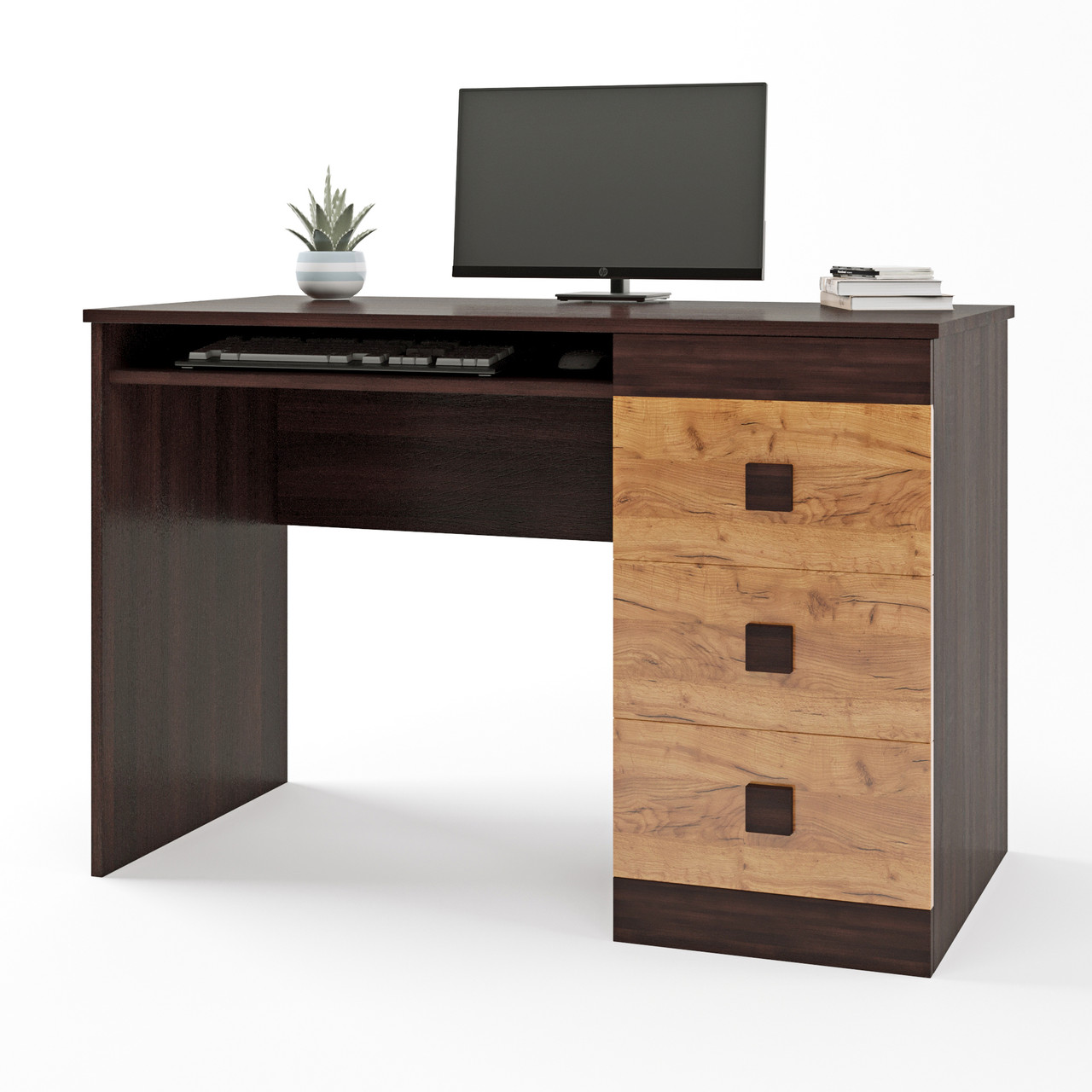 Стіл письмовий Еверест Соната венге темний + дуб крафт золотий (DTM-2175), фото 1