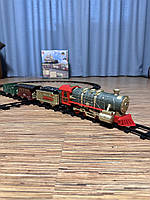 Залізниця 3115AB локомотив, вагони 3шт., на акумуляторі, USB зарядне, холодна пара, 24 деталі, 2 види, музика, світло, в коробці,, фото 3