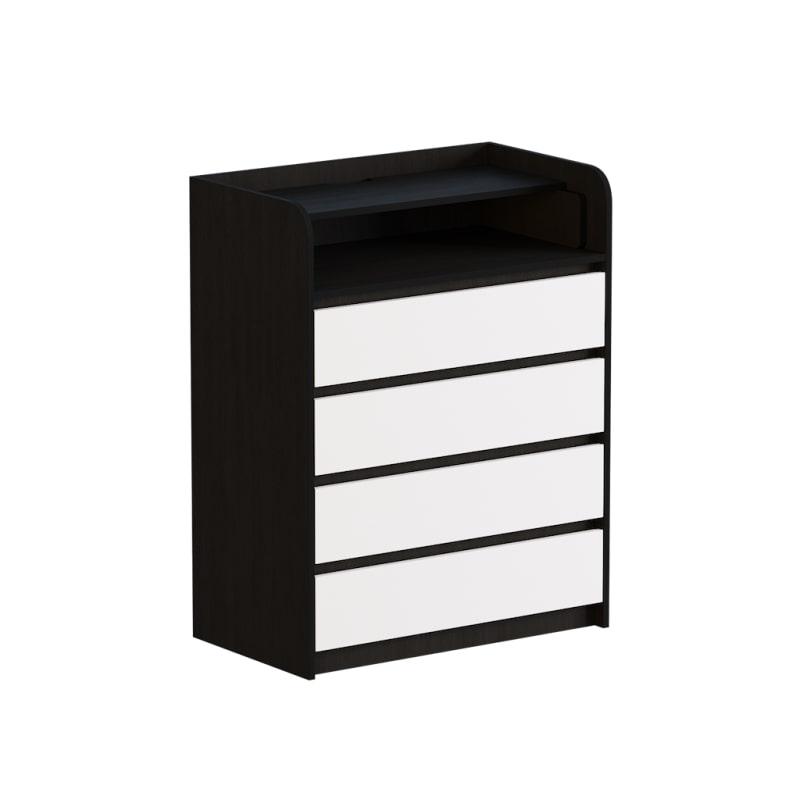 Комод пеленальний Еверест 80х45х101 венге + білий (телескопи) (DTM-2447), фото 1