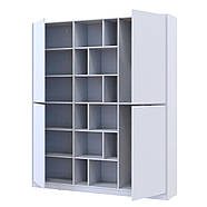 Шафа для одягу з відкритими полицями Doros Морган 180х38,5х210 см Білий (DRS-011219), фото 4