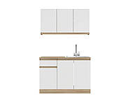 Кухня модульна Еверест Оптіма набір №5 Білий 1,2 м (без стільниці) (DTM-5709), фото 2