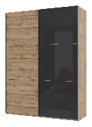 Шафа-купе двохдверна Doros G-Caiser 180х60х240 см Тахо/1 Чорне скло (DRS-011234), фото 2