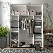 Шафа-купе двохдверна Doros G-Caiser 180х60х240 см Білий/Графіт (DRS-011018), фото 2