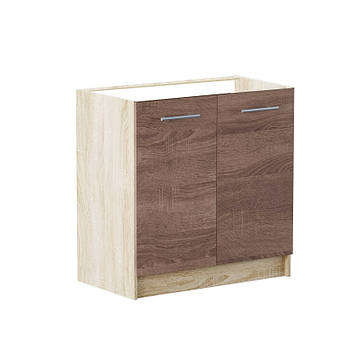 Кухонний модуль нижній Еверест Еко 800 дуб сонома/трюфель (без стільниці) 80х46х82 см (DTM-2834)