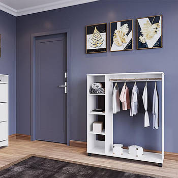 Гардеробна стійка Doros Д1 100х41,6х129,4 см Білий (DRS-011415)