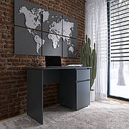 Комп'ютерний стіл Еверест СЛ-1 Лайт 110х55х77 см Графіт (DTM-4909), фото 4