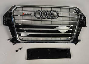 Решітка радіатора SQ3 для Audi Q3 (чорна з хромом)