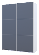 Шафа-купе двохдверна Doros G-Caiser 180х60х240 см Білий/Графіт (DRS-011018), фото 3