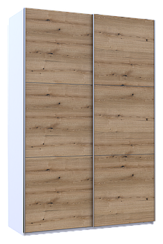 Шафа-купе двохдверна Doros G-Caiser 160х60х240 см Білий/Дуб евок (DRS-011022)