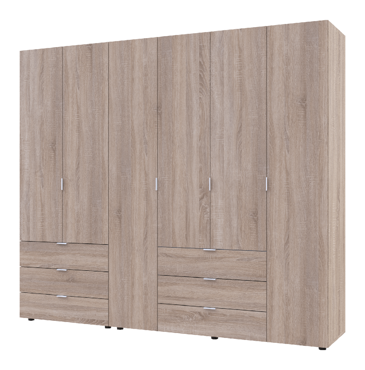 Комплект шаф для одягу Doros Гелар (2 шт.) 232,5х49,5х203,4 см Дуб сонома (DRS-011105), фото 1