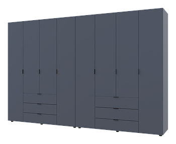 Комплект шаф для одягу Doros Гелар (2 шт.) 310х49,5х203,4 см Графіт (DRS-011122)