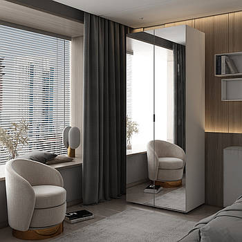 Комплект пеналів для одягу Doros Гелар (2 шт.) 78х49,5х203,4 см 2 Дзеркала/Білий (DRS-011123)