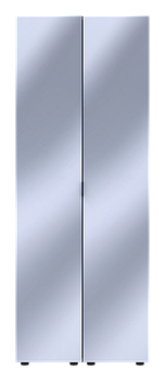 Комплект пеналів для одягу Doros Гелар (2 шт.) 78х49,5х203,4 см 2 Дзеркала/Графіт (DRS-011125)