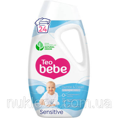 Популярний! Гель для прання Teo bebe Gentle & Clean Sensitive 1080 мл (3800024048784) - Краща якість тільки на Nukleon.com.ua, фото 1