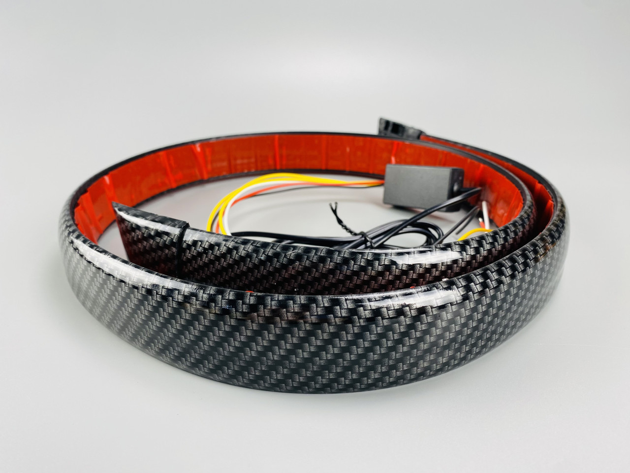 LED-стрічка спойлер карбон 120 см червоне світло 12V