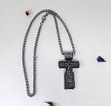 Хрестик з розп'яттям. Розмір хреста: 7×4 см, фото 4