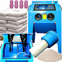 Піскоструминна камера об'ємом 350 л 8,5 бар 400-700 л/хв Bass Polska 4266