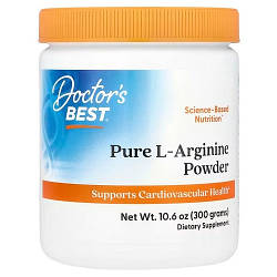 Аргінін Doctor's Best Pure L-Arginine Powder (300 грам.)