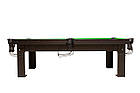 Більярдний стіл Корнет Black 6 футів для гри в піраміду (ігрове поле ЛДСП 22 мм, лузи сітка з викотом), фото 2