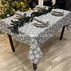 Скатертина новорічна водовідштовхувальна, високої якості (Туреччина)(Під замовлення або стандартний розмір), фото 2