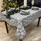 Скатертина новорічна водовідштовхувальна, високої якості (Туреччина)(Під замовлення або стандартний розмір), фото 3