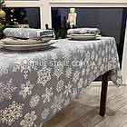 Скатертина новорічна водовідштовхувальна, високої якості (Туреччина)(Під замовлення або стандартний розмір), фото 6