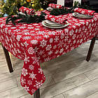 Скатертина новорічна водовідштовхувальна, високої якості (Туреччина)(Під замовлення або стандартний розмір), фото 4