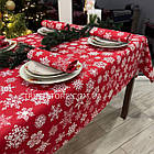 Скатертина новорічна водовідштовхувальна, високої якості (Туреччина)(Під замовлення або стандартний розмір), фото 10