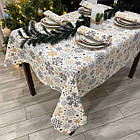 Скатертина водовідштовхувальна новорічна, Турецька, WATER PROFF (Під замовлення, або стандартний розмір), фото 3