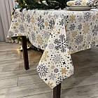 Скатертина водовідштовхувальна новорічна, Турецька, WATER PROFF (Під замовлення, або стандартний розмір), фото 4