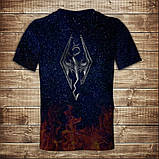 Футболка з принтом 3D на тему Skyrim Скайрім ВСІ Розміри, фото 2