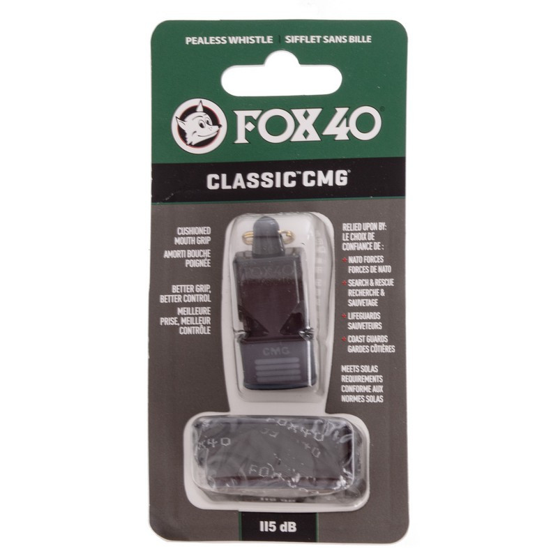Свисток суддівський пластиковий FOX40 Classic CMG, Чорний
