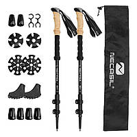 Палиця для трекінгу та скандинавської ходьби Newcastle надлегка  Чорний