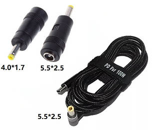 Type-C на DC 5,5*2,5 + перехідник