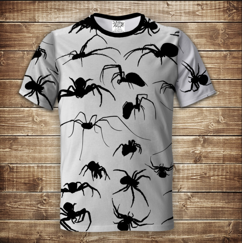 Футболка з принтом 3D на тему Павуки ВСІ Розміри, фото 1