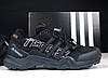 Термо кросівки Adidas Terrex Swift Gore-Tex Black чорно-білі взуття Адідас Терекс Гортекс текстильні утеплені осінь зима, фото 5