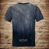 Футболка з принтом 3D на тему Відьмак Man Witcher ВСІ Розміри, фото 2