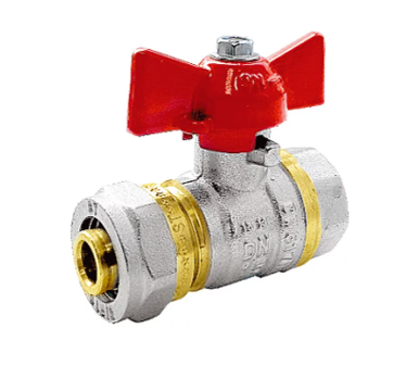 Кран для МП труби SANTAN Premium, посилений 16х1/2" внутрішнє різьблення, фото 1