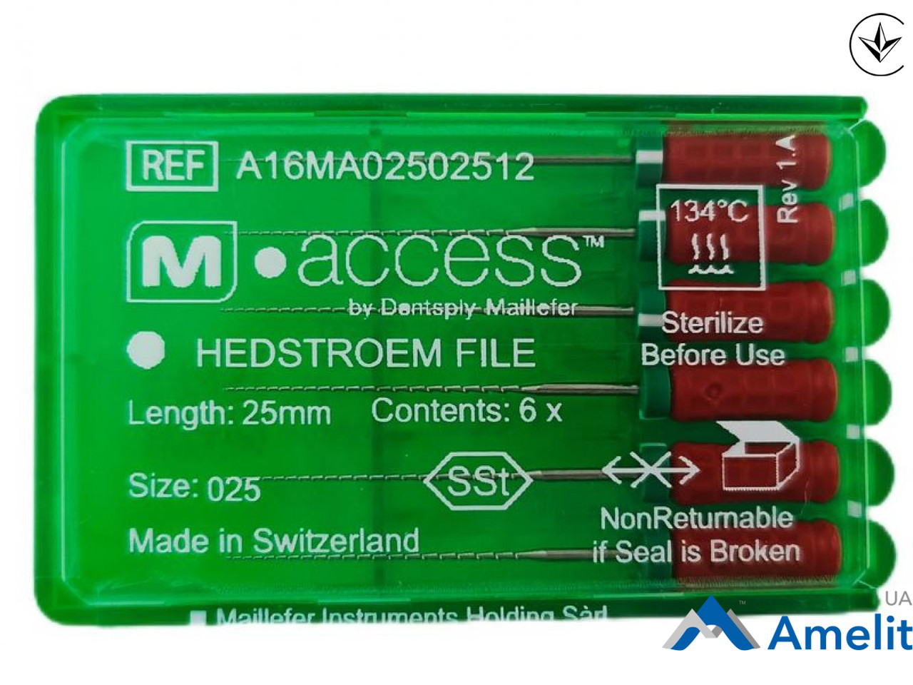 Інструмент ручний H-File M-Access №25, 31 мм (Dentsply Sirona), 6 шт./пак.