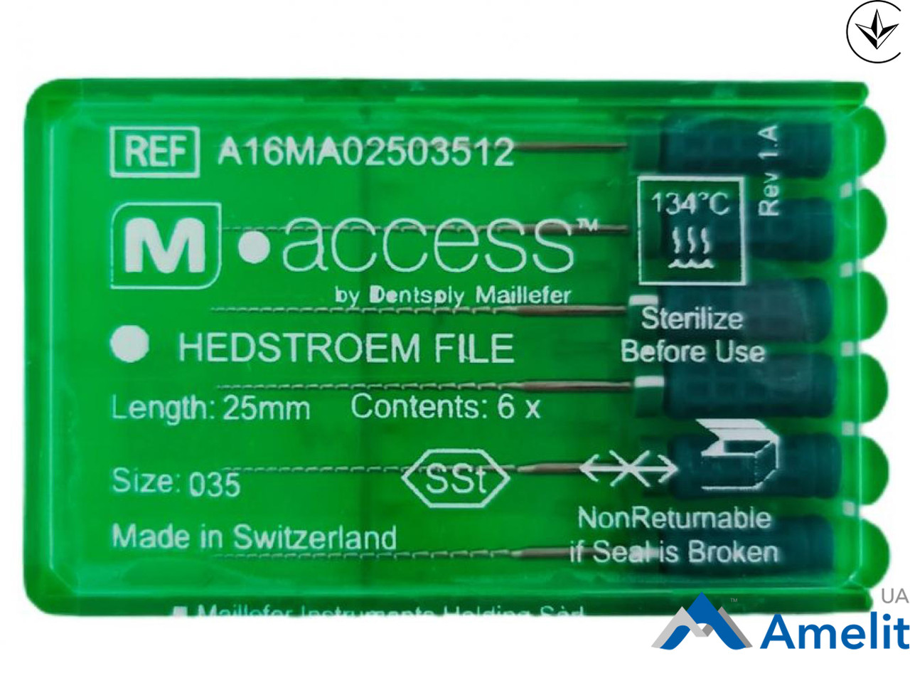 Інструмент ручний H-File M-Access №35, 25 мм (Dentsply Sirona), 6 шт./пак.