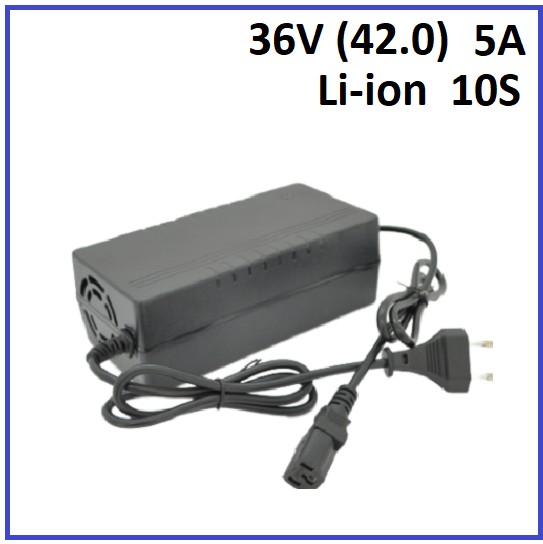 Зарядний пристрій Voltronic для Li-ion 36V (42.0) 10S до 5A штекер 3-pin С13, фото 1