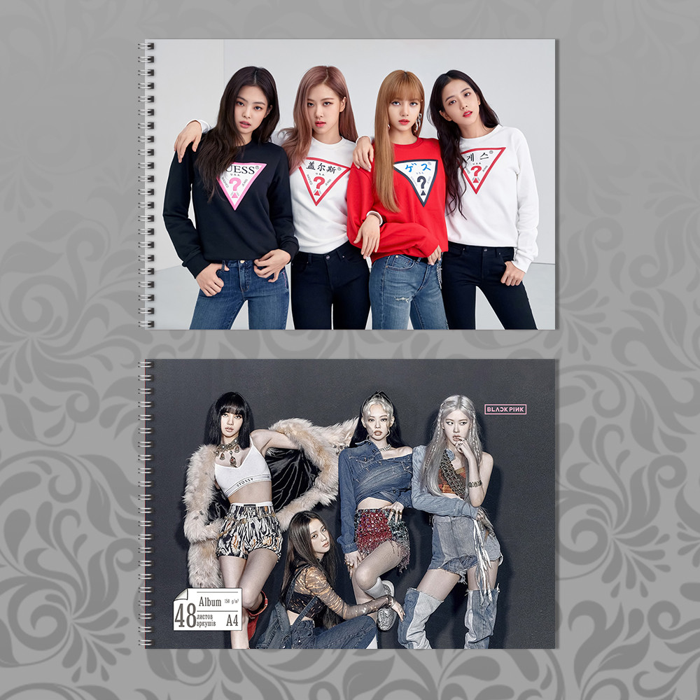 Альбом А4 для малювання 48 л. 150 гр.м² K-Pop Group Black Pink