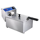 Фритюрниця на 5 л, електрична фритюрниця, професійна фритюрниця, фритюрниця в кафе, фритюрниця для ресторану, фото 3