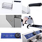 Фритюрниця на 11 л, електрична фритюрниця, професійна фритюрниця, фритюрниця в кафе, фритюрниця для ресторану, фото 5