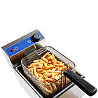 Фритюрниця на 5 л, електрична фритюрниця, професійна фритюрниця, фритюрниця в кафе, фритюрниця для ресторану, фото 2