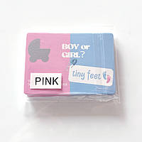 Скретч картки для гендер пати (рожеві) 24 штуки