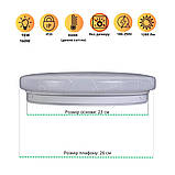 Led світильник накладний стельовий 16W 260х55 мм денне світло ULM-R01-W2-230-16 круглий, фото 9